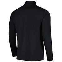 Haut à quart de zip noir Levelwear pour hommes NHL 2023 Hockey Fights Cancer Pursue