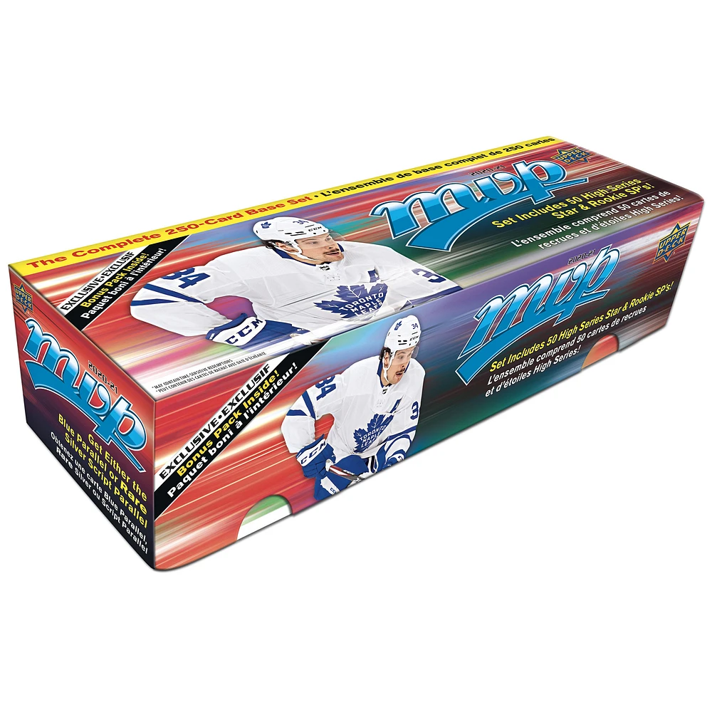 Base scellée en usine NHL 2021-22 Upper Deck MVP + ensemble bonus