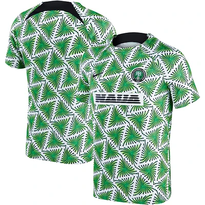 Men's Nike White Nigeria National Team 2022/23 Pre-Match Top