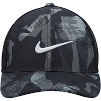 Men's Nike Gray/Black Legacy91 Trucker Performance Snapback Hat