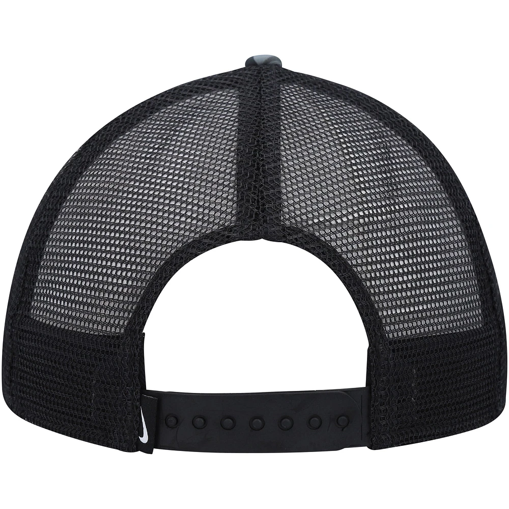 Men's Nike Gray/Black Legacy91 Trucker Performance Snapback Hat
