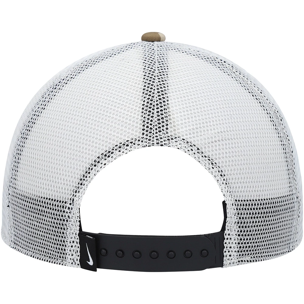 Men's Nike Natural/White Legacy91 Trucker Performance Snapback Hat