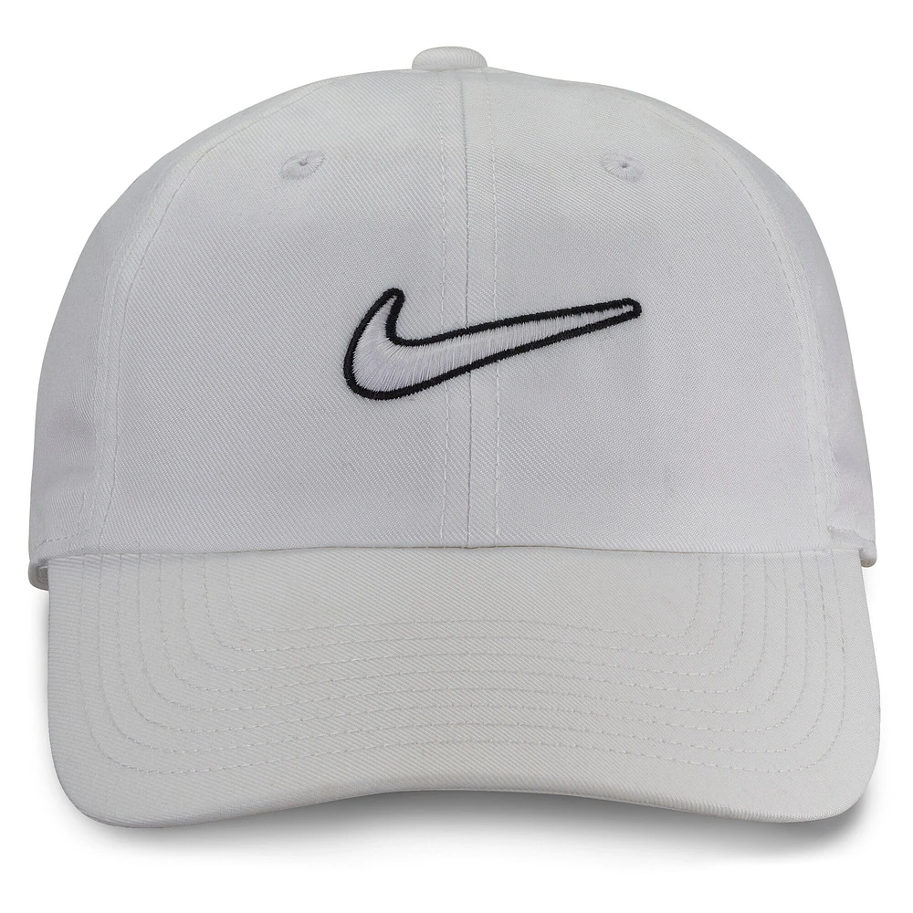 Nike White Club Swoosh Adjustable Hat