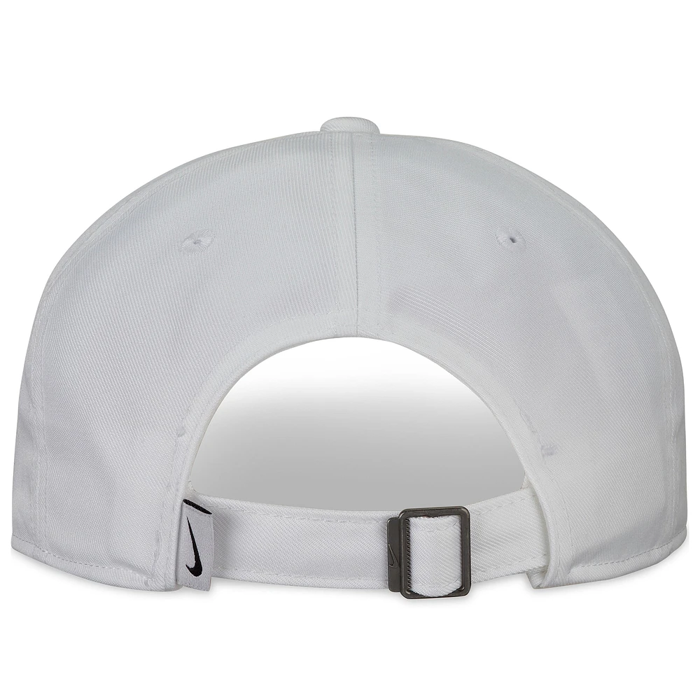 Nike White Club Swoosh Adjustable Hat