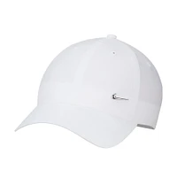 Unisex Nike  White Metal Swoosh Lifestyle Performance Club Adjustable Hat