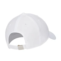 Unisex Nike  White Metal Swoosh Lifestyle Performance Club Adjustable Hat