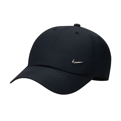 Youth Nike  Black Heritage86 Metal Swoosh Club Performance Adjustable Hat