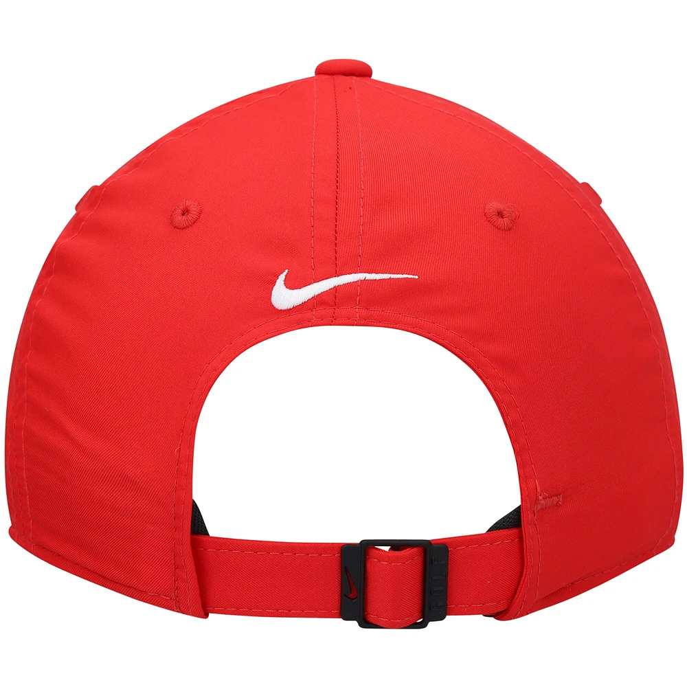 Men's Nike Golf Red Legacy91 Tech Logo Performance Adjustable Hat