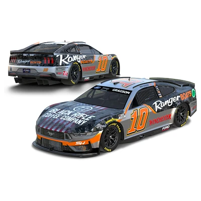 Action Racing Noah Gragson 2024 #10 Black Rifle Coffee/Ranger Boats 1:24 Elite moulé sous pression Ford Mustang