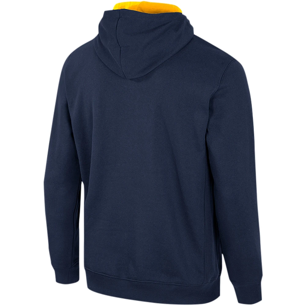 Men's Colosseum Navy North Carolina A&T Aggies Team Half-Zip Pullover Hoodie
