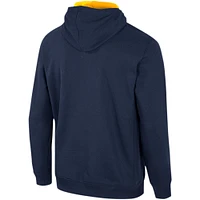 Men's Colosseum Navy North Carolina A&T Aggies Team Half-Zip Pullover Hoodie