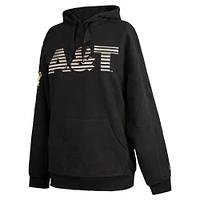 Men's FISLL  Black North Carolina A&T Aggies Puff Print Sliced Pullover Hoodie