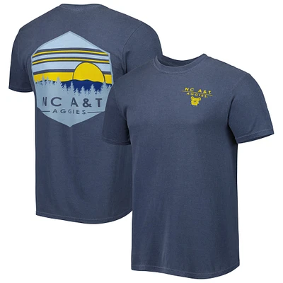 T-shirt homme bleu marine North Carolina A&T Aggies Landscape Shield