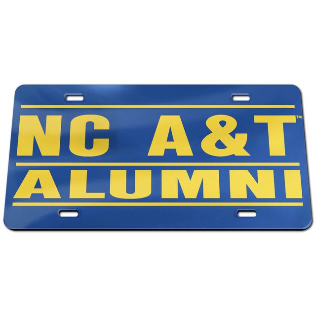 WinCraft North Carolina A&T Aggies Alumni Plaque d'immatriculation classique