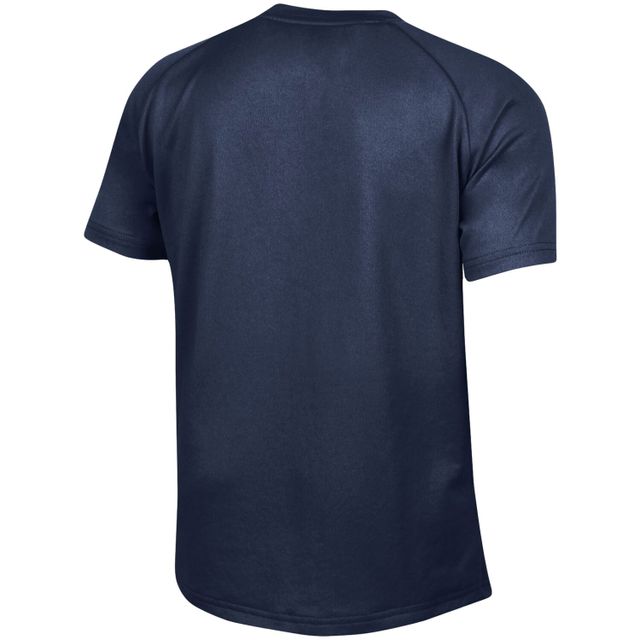 T-shirt Under Armour North Carolina A&T Aggies Primary Logo Tech Raglan Performance pour jeune