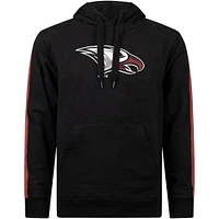 Men's FISLL Black North Carolina Central Eagles Oversized Stripes Pullover Hoodie