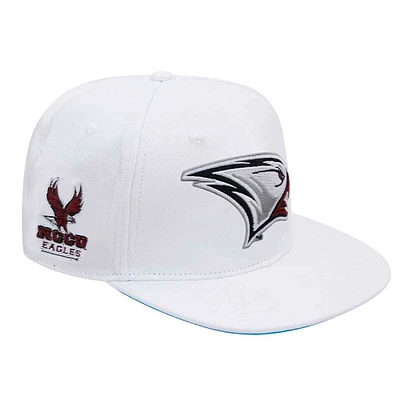 Casquette snapback en laine pour homme Pro Standard blanche North Carolina Central Eagles