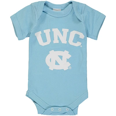 Infant Carolina Blue North Tar Heels Arch & Logo Bodysuit