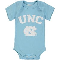 Infant Carolina Blue North Tar Heels Arch & Logo Bodysuit