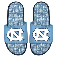 ISlide North Carolina Tar Heels Sandales à glissière en gel motif d'équipe