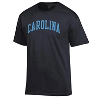 Men's Champion  Black North Carolina Tar Heels Basic Arch T-Shirt