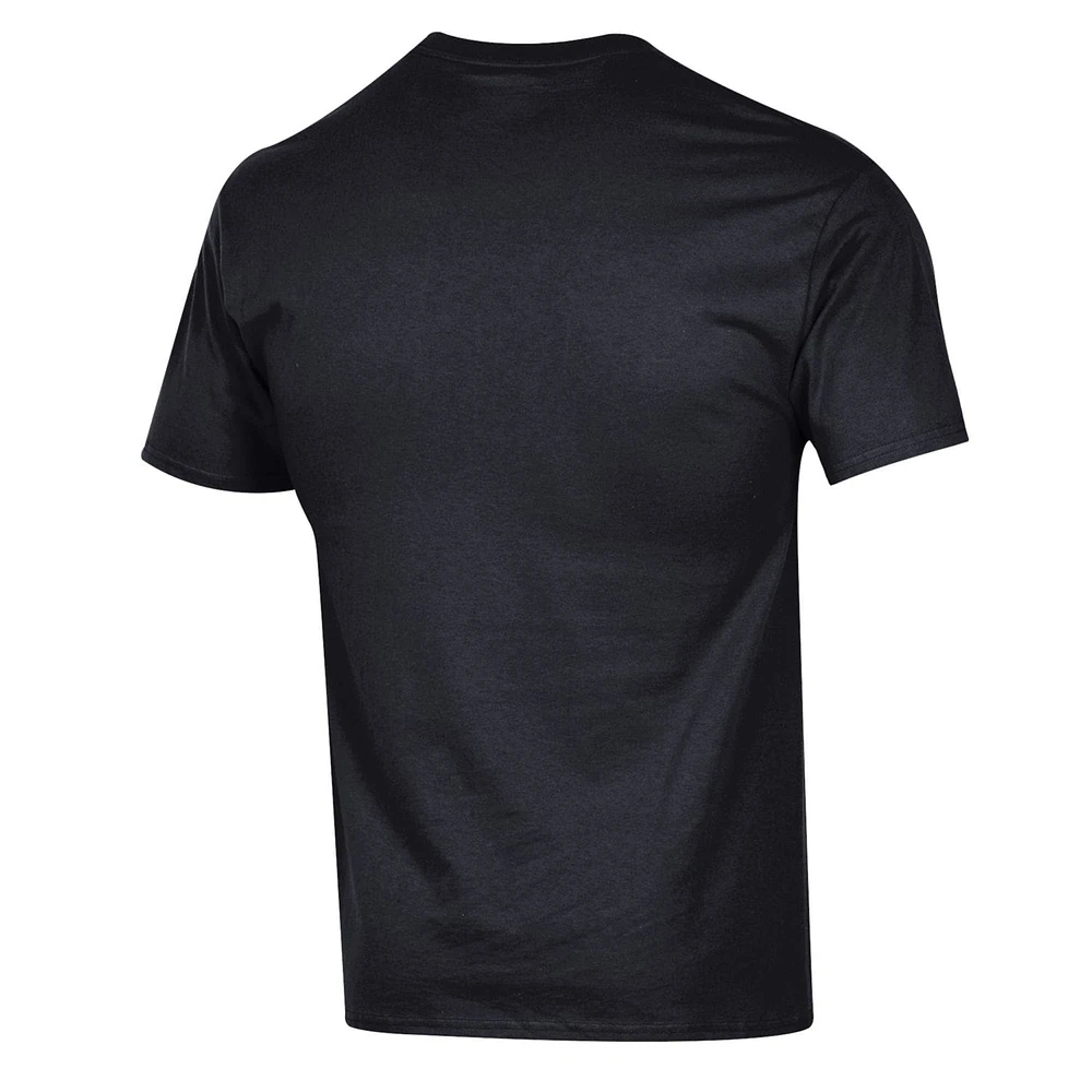 Men's Champion  Black North Carolina Tar Heels Basic Arch T-Shirt