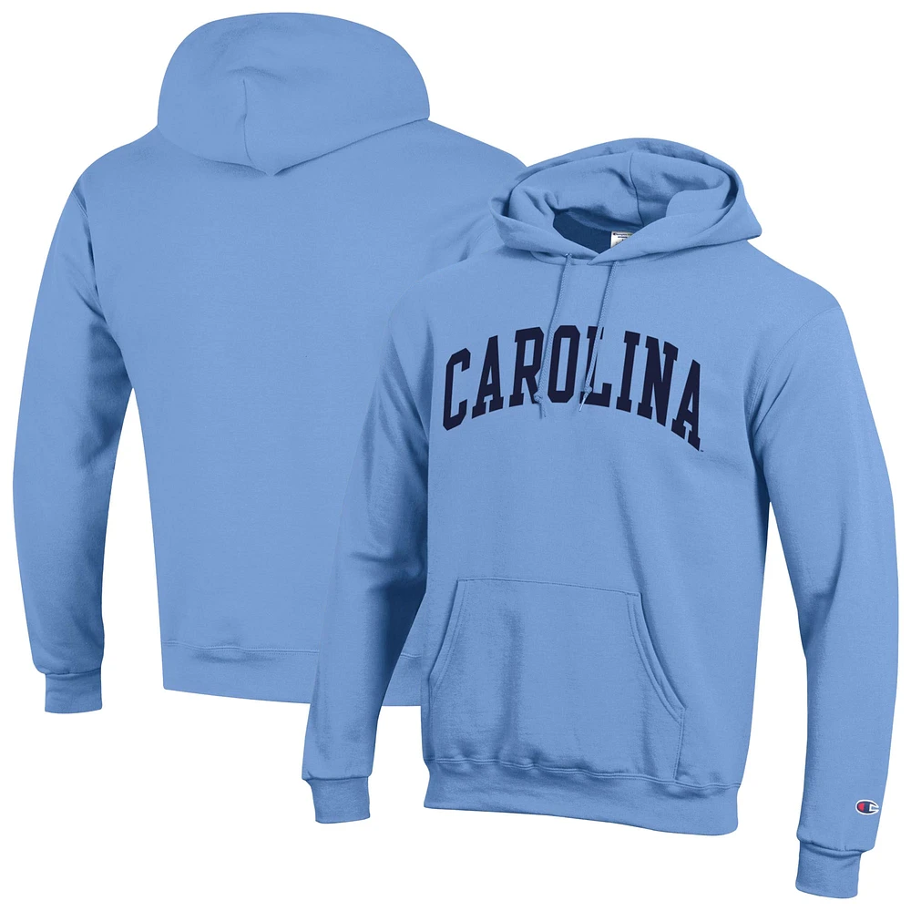 Men's Champion  Carolina Blue North Tar Heels Basic Arch Fleece Pullover Hoodie