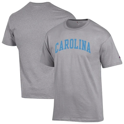 T-shirt basique à arche grise pour homme des Tar Heels de Caroline du Nord