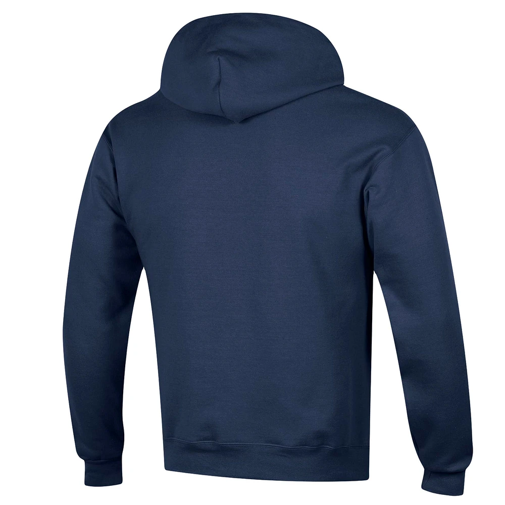 Men's Champion Navy North Carolina Tar Heels Arch Pill Pullover Hoodie
