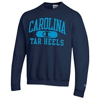 Men's Champion Navy North Carolina Tar Heels Arch Pill Sweatshirt