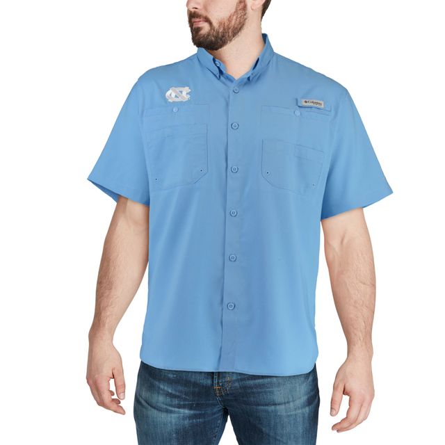 Chemise PFG Tamiami Columbia Carolina Blue North Tar Heels pour homme