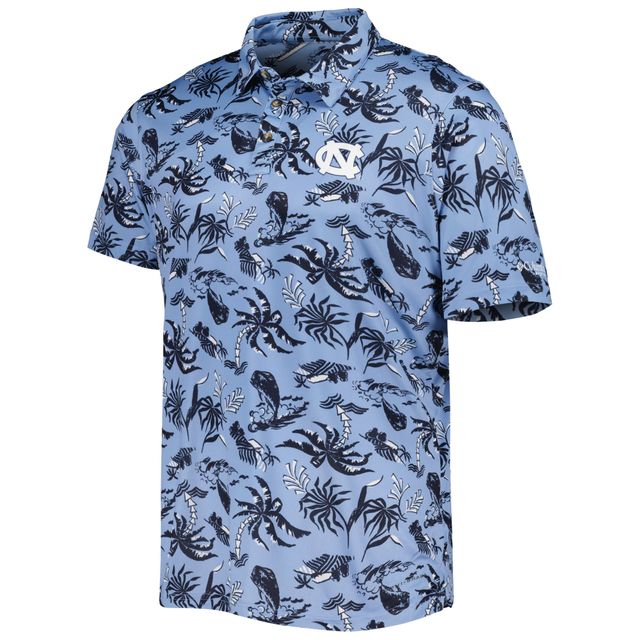 Polo pour homme Columbia Carolina Blue North Tar Heels Super Terminal Tackle Omni-Shade