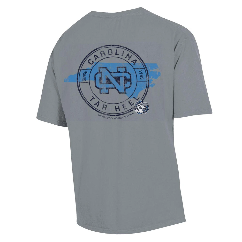 T-shirt STATEment pour hommes, graphite, lavage confortable, North Carolina Tar Heels