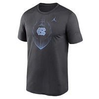 Men's Jordan Brand Anthracite North Carolina Tar Heels Primetime Legend Icon Performance T-Shirt
