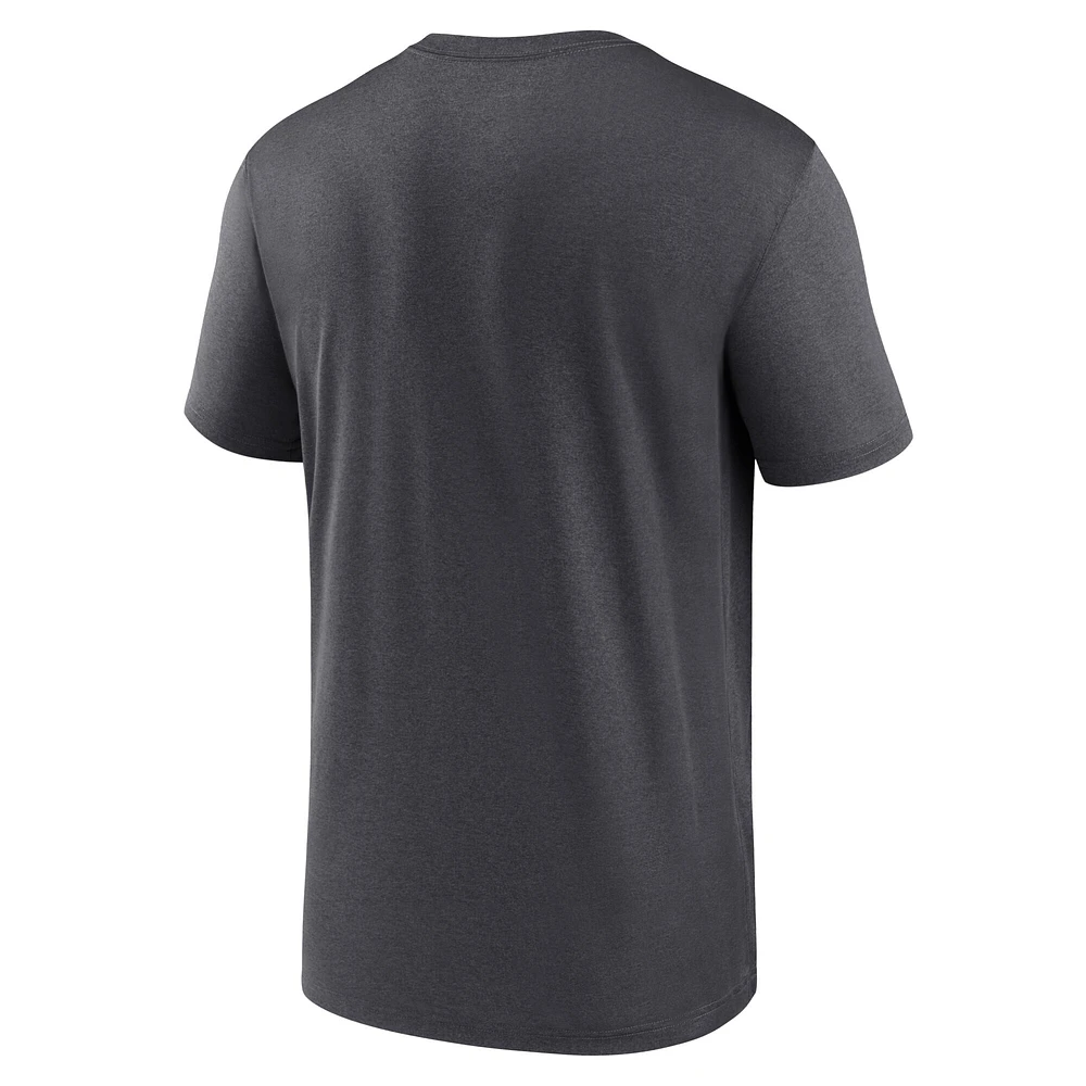 Men's Jordan Brand Anthracite North Carolina Tar Heels Primetime Legend Icon Performance T-Shirt