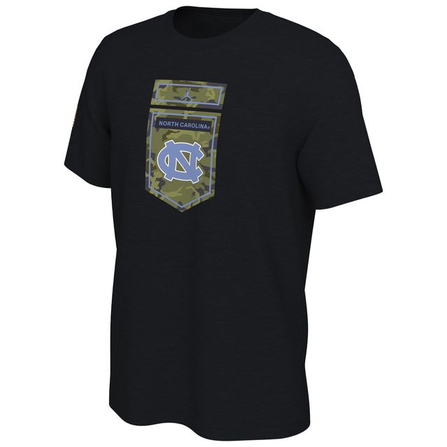 T-shirt camouflage Jordan Brand noir North Carolina Tar Heels Veterans pour hommes