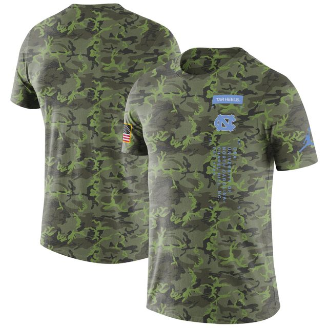 T-shirt militaire Jordan Brand North Carolina Tar Heels pour homme