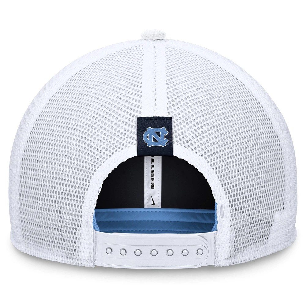 Men's Jordan Brand Carolina Blue/White North Carolina Tar Heels Local Rise Trucker Adjustable Hat