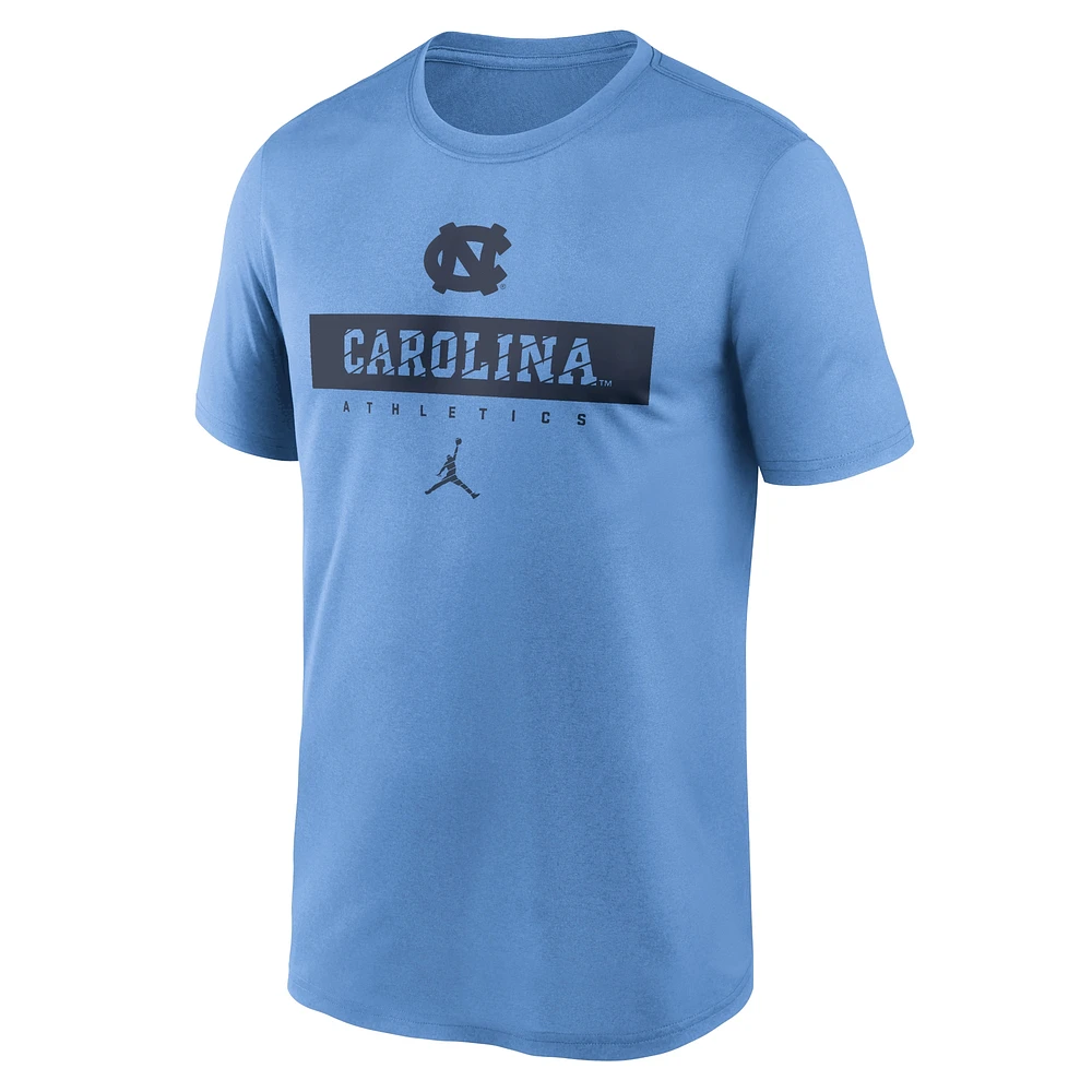 Men's Jordan Brand Carolina Blue North Tar Heels 2024 Sideline Legend Performance  T-Shirt