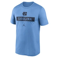 Men's Jordan Brand Carolina Blue North Tar Heels 2024 Sideline Legend Performance  T-Shirt