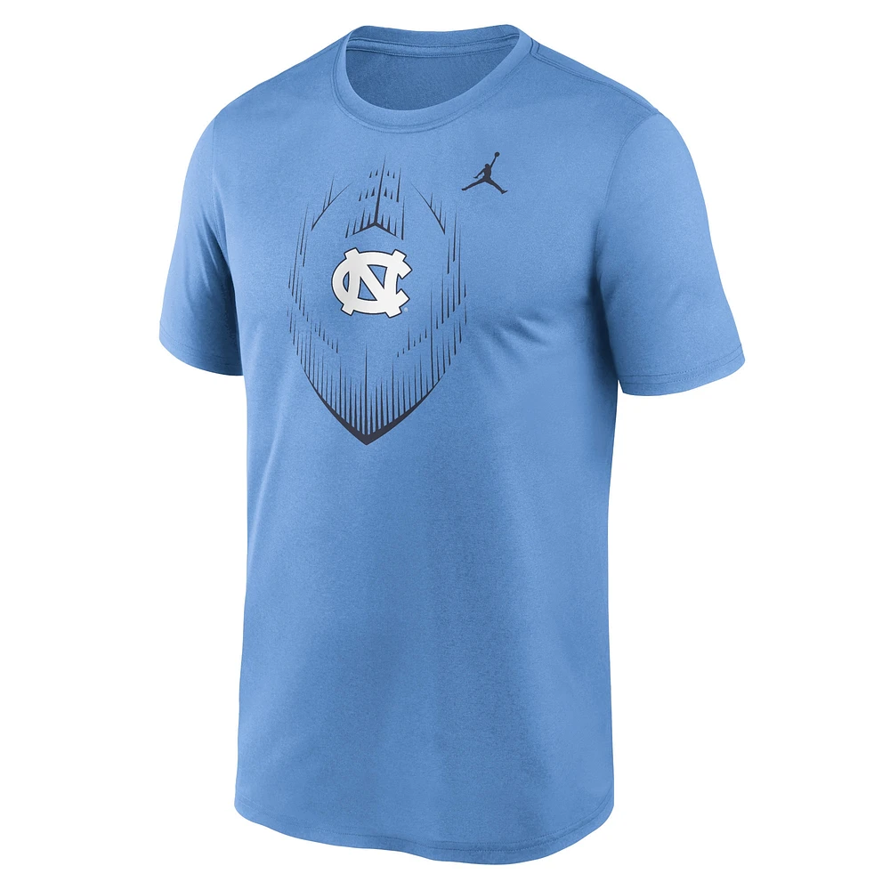 T-shirt Jordan Brand Carolina Blue pour homme des Tar Heels de Caroline du Nord Primetime Legend Icon Performance
