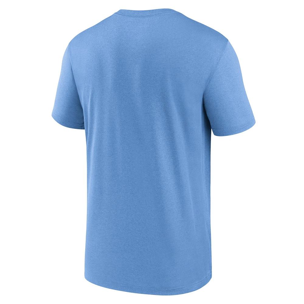 T-shirt Jordan Brand Carolina Blue pour homme des Tar Heels de Caroline du Nord Primetime Legend Icon Performance