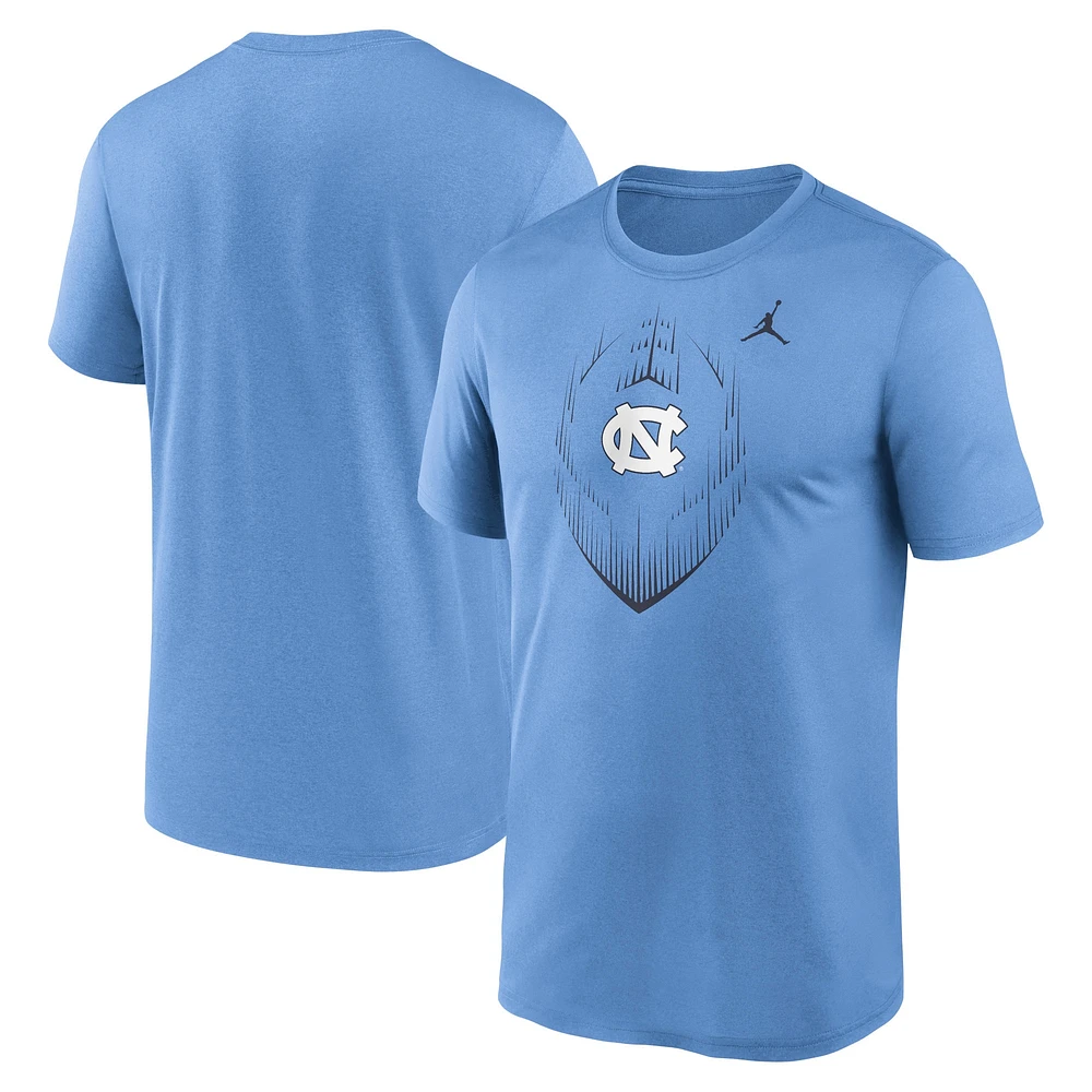 T-shirt Jordan Brand Carolina Blue pour homme des Tar Heels de Caroline du Nord Primetime Legend Icon Performance