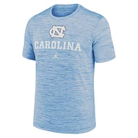T-shirt Jordan Brand Carolina Blue pour homme des Tar Heels de Caroline du Nord Primetime Velocity