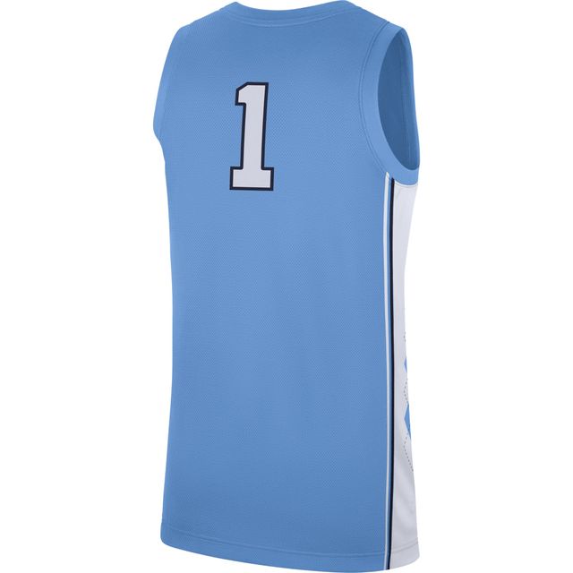 Maillot Jordan Brand Carolina Tar Heels de Caroline du Nord pour homme, bleu