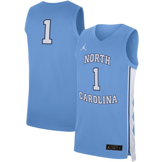 Maillot Jordan Brand Carolina Tar Heels de Caroline du Nord pour homme, bleu