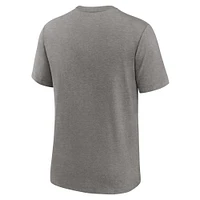 Men's Jordan Brand Heather Gray North Carolina Tar Heels Blitz Roll Call Tri-Blend T-Shirt