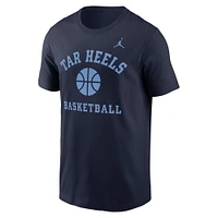 Men's Jordan Brand Navy North Carolina Tar Heels Basketball Icon T-Shirt