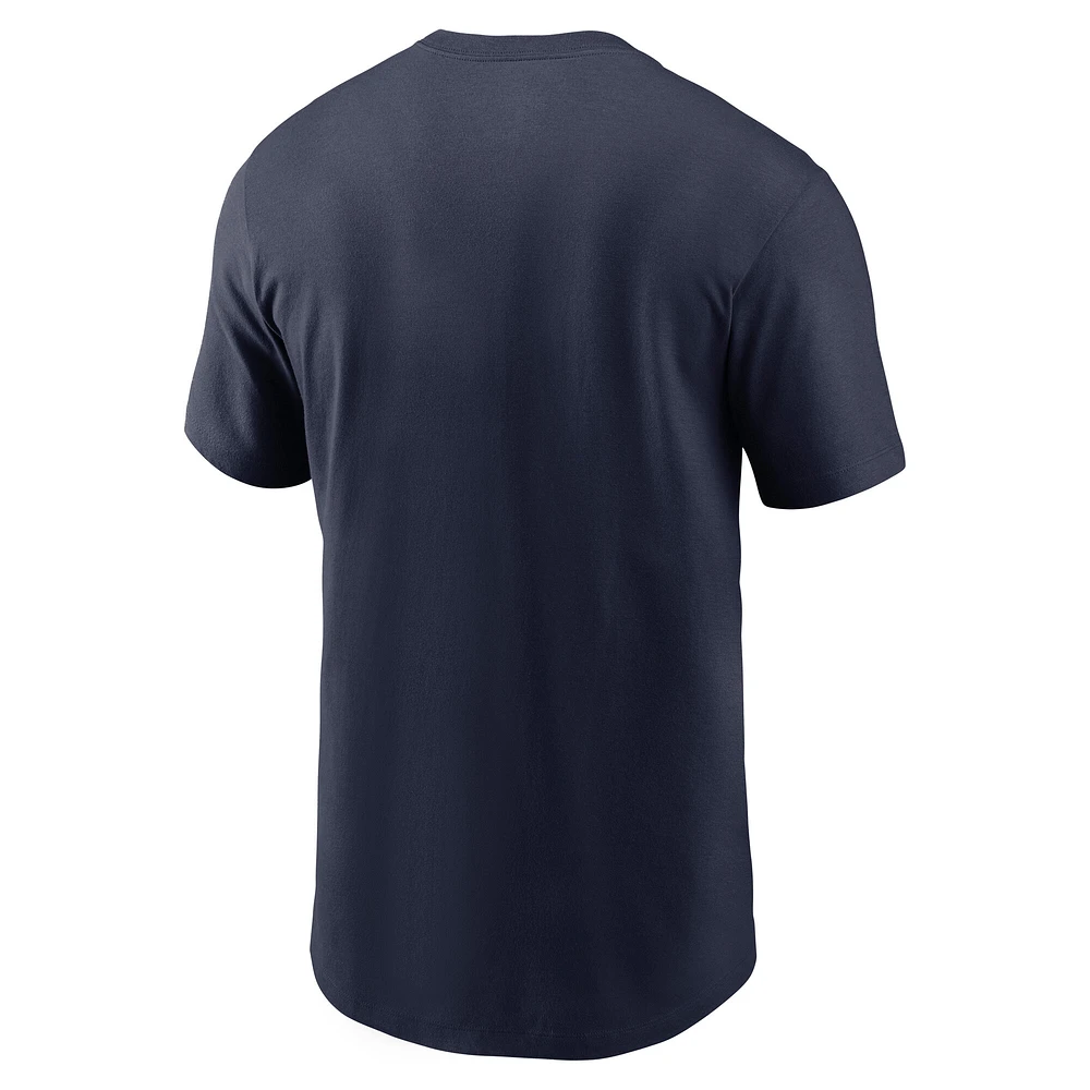 Men's Jordan Brand Navy North Carolina Tar Heels Basketball Icon T-Shirt