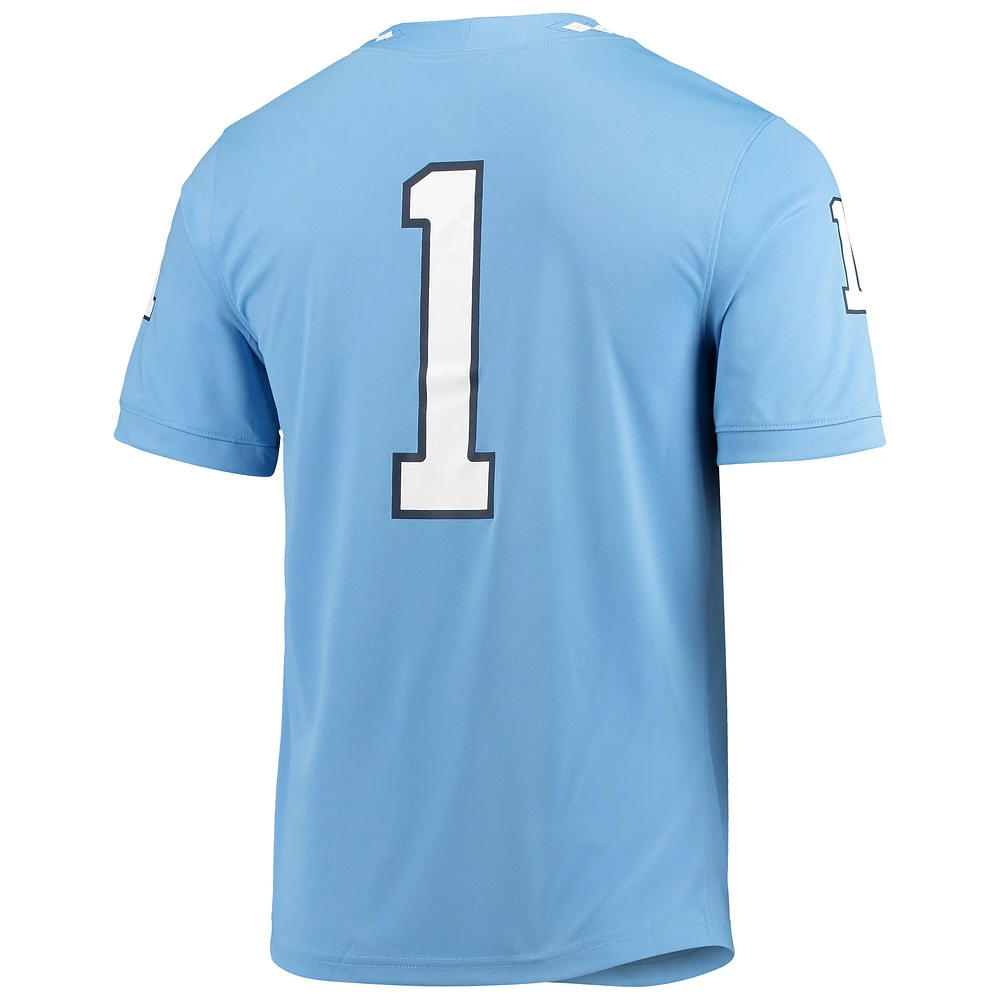 Men's Jordan Brand #1 Carolina Blue North Tar Heels Game Jersey